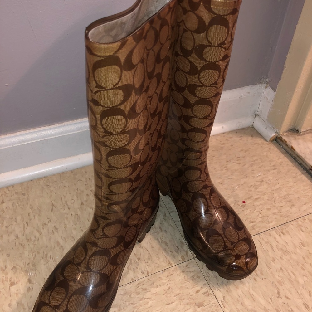 Coach Tall Rain Boots